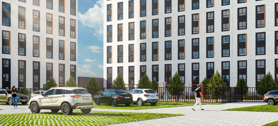 Просторная парковка